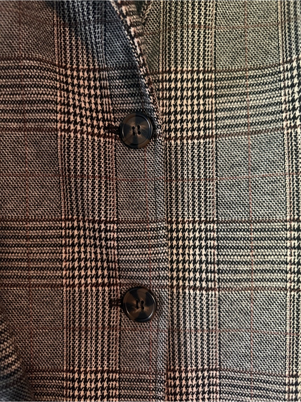 Avec Les Filles Anthropologie Plaid Longline Blazer XS Academia - Picture 3 of 10